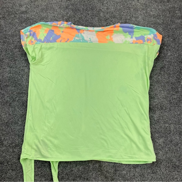 Champion Girls Active Top Mint Paint Splatter/Oxford Heather Girls 14-16 - Picture 5 of 7